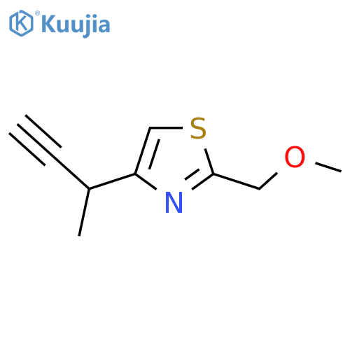 4-(But-3-yn-2-yl)-2-(methoxymethyl)-1,3-thiazole structure