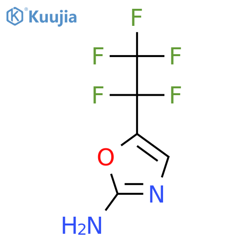 5-(pentafluoroethyl)-1,3-oxazol-2-amine structure