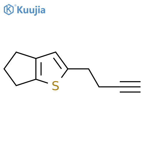 2-(but-3-yn-1-yl)-4H,5H,6H-cyclopentabthiophene structure
