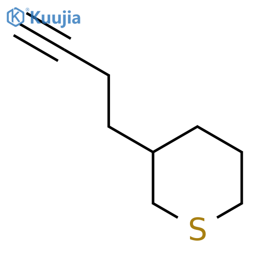 3-(but-3-yn-1-yl)thiane structure