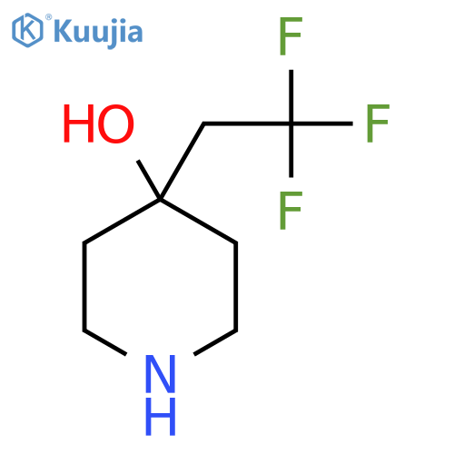 4-(2,2,2-trifluoroethyl)piperidin-4-ol structure