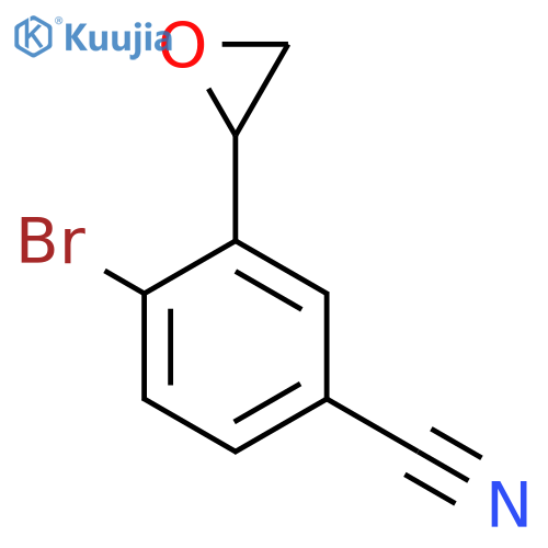 4-bromo-3-(oxiran-2-yl)benzonitrile structure