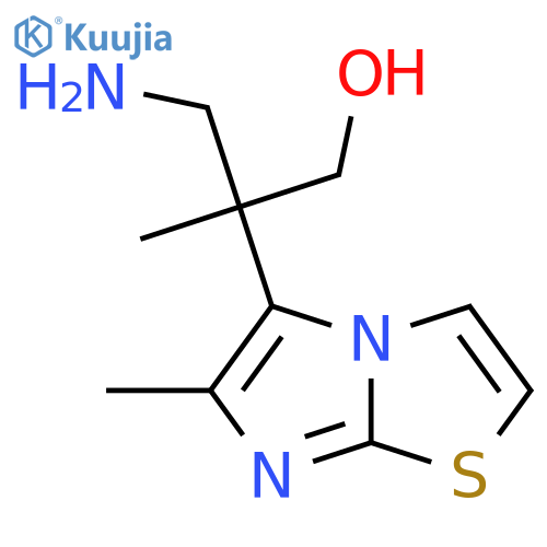 3-amino-2-methyl-2-{6-methylimidazo2,1-b1,3thiazol-5-yl}propan-1-ol structure