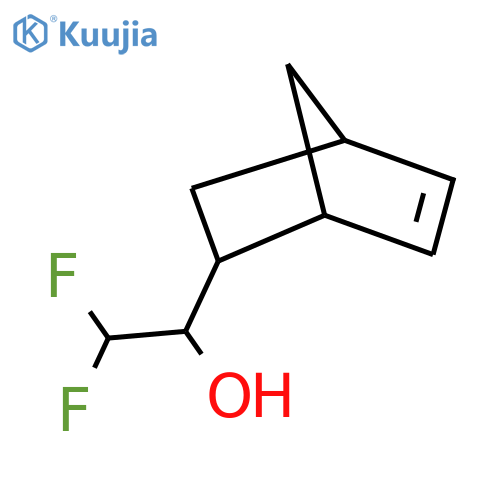 1-{bicyclo2.2.1hept-5-en-2-yl}-2,2-difluoroethan-1-ol structure
