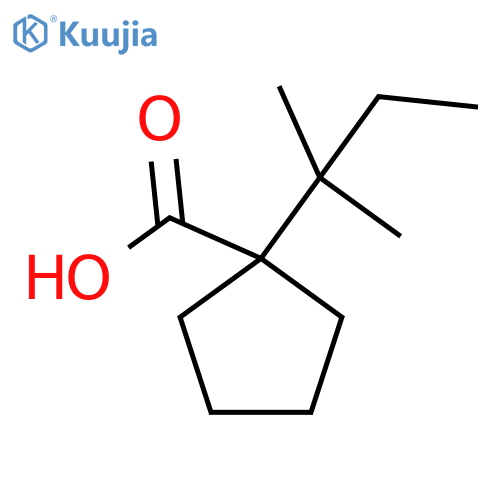 1-(2-methylbutan-2-yl)cyclopentane-1-carboxylic acid structure