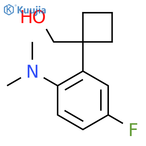 {1-2-(dimethylamino)-5-fluorophenylcyclobutyl}methanol structure