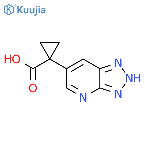 1-{3H-1,2,3triazolo4,5-bpyridin-6-yl}cyclopropane-1-carboxylic acid structure
