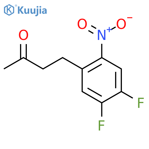 4-(4,5-Difluoro-2-nitrophenyl)butan-2-one structure