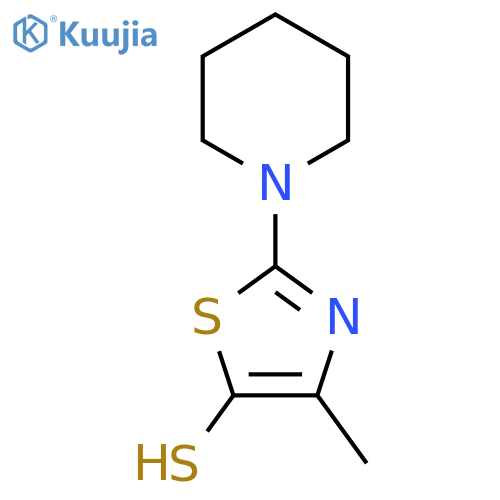 4-methyl-2-(piperidin-1-yl)-1,3-thiazole-5-thiol structure