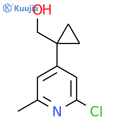 1-(2-chloro-6-methylpyridin-4-yl)cyclopropylmethanol structure