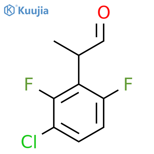 2-(3-chloro-2,6-difluorophenyl)propanal structure