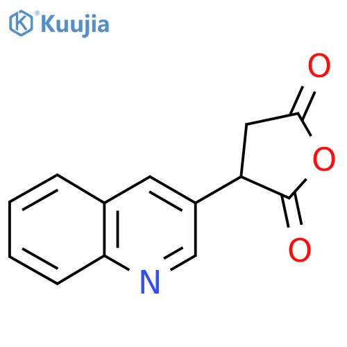 3-(quinolin-3-yl)oxolane-2,5-dione structure