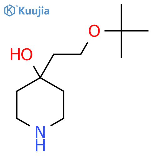 4-2-(tert-butoxy)ethylpiperidin-4-ol structure