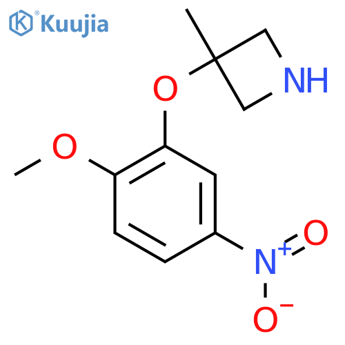 3-(2-Methoxy-5-nitrophenoxy)-3-methylazetidine structure