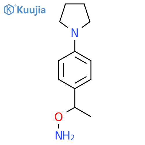 O-{1-4-(pyrrolidin-1-yl)phenylethyl}hydroxylamine structure