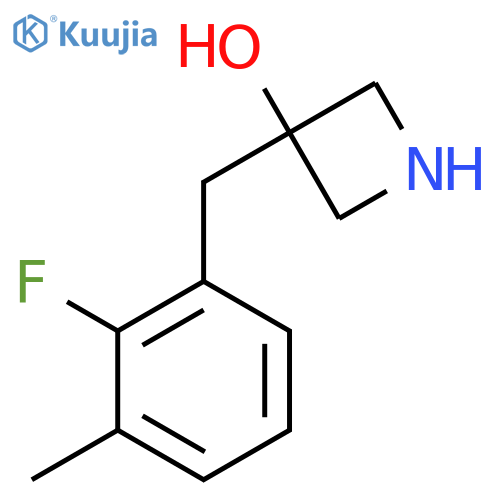 3-(2-fluoro-3-methylphenyl)methylazetidin-3-ol structure