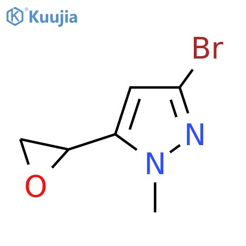 3-bromo-1-methyl-5-(oxiran-2-yl)-1H-pyrazole structure