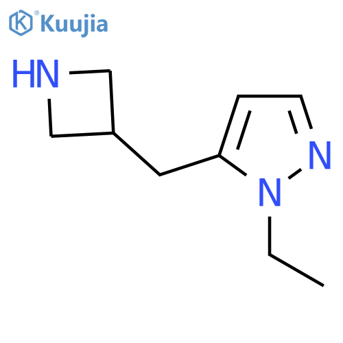 5-(azetidin-3-yl)methyl-1-ethyl-1H-pyrazole structure