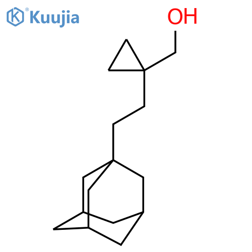 {1-2-(adamantan-1-yl)ethylcyclopropyl}methanol structure