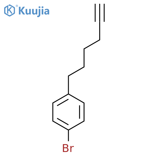 1-bromo-4-(hex-5-yn-1-yl)benzene structure