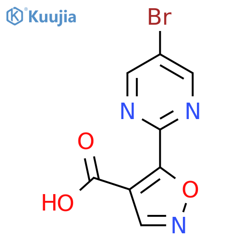 5-(5-bromopyrimidin-2-yl)-1,2-oxazole-4-carboxylic acid structure