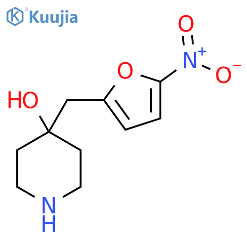 4-(5-nitrofuran-2-yl)methylpiperidin-4-ol structure