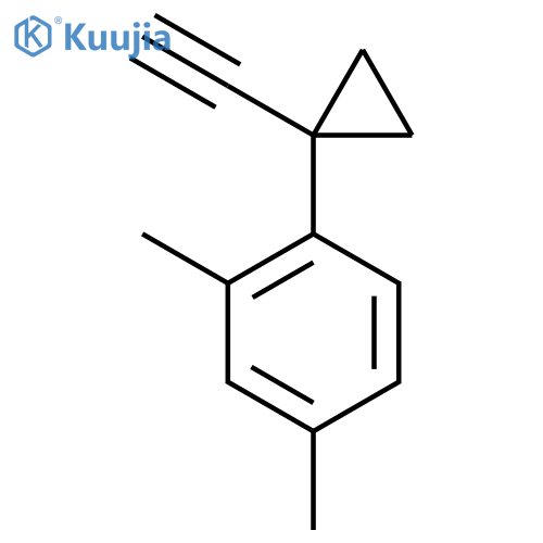 1-(1-ethynylcyclopropyl)-2,4-dimethylbenzene structure