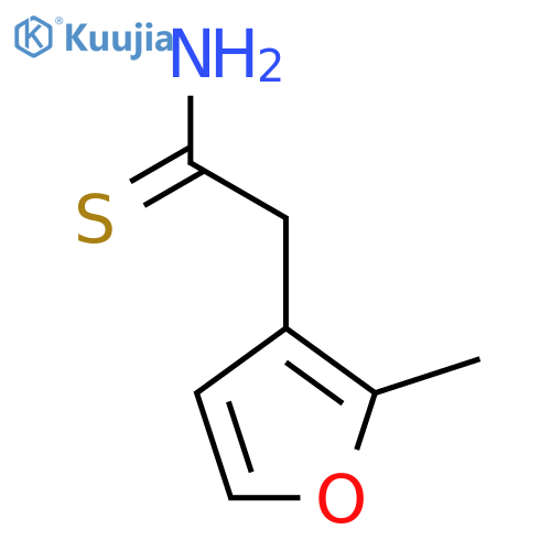 2-(2-methylfuran-3-yl)ethanethioamide structure