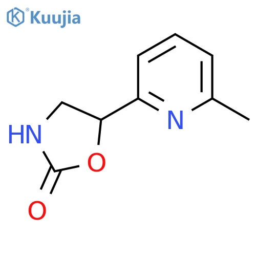 5-(6-methylpyridin-2-yl)-1,3-oxazolidin-2-one structure