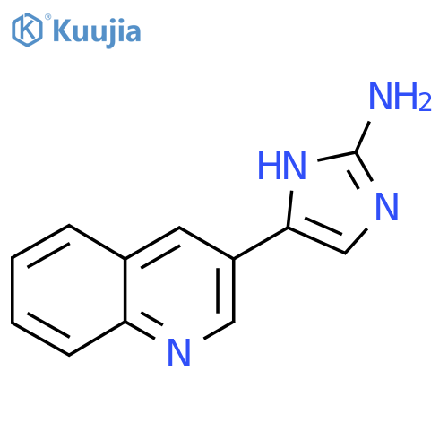 5-(quinolin-3-yl)-1H-imidazol-2-amine structure