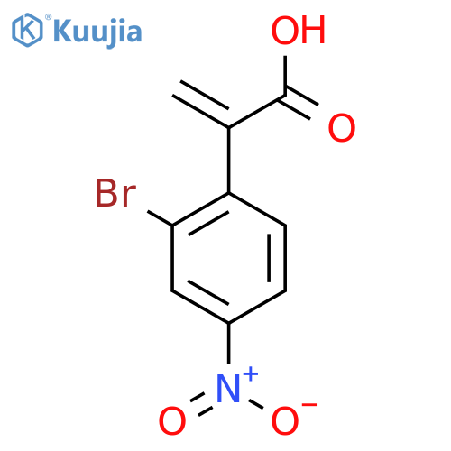 2-(2-bromo-4-nitrophenyl)prop-2-enoic acid structure