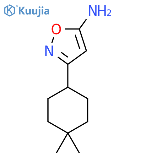 3-(4,4-dimethylcyclohexyl)-1,2-oxazol-5-amine structure