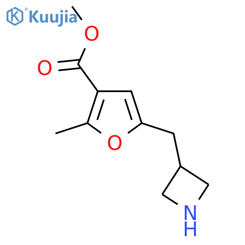 methyl 5-(azetidin-3-yl)methyl-2-methylfuran-3-carboxylate structure