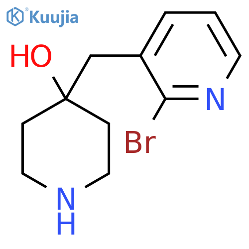 4-[(2-Bromopyridin-3-yl)methyl]piperidin-4-ol structure