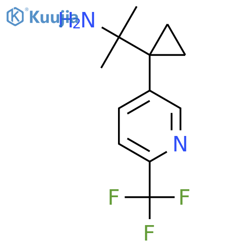 2-{1-6-(trifluoromethyl)pyridin-3-ylcyclopropyl}propan-2-amine structure