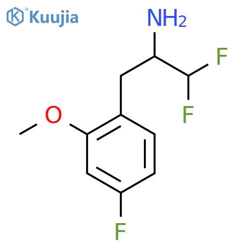 1,1-difluoro-3-(4-fluoro-2-methoxyphenyl)propan-2-amine structure