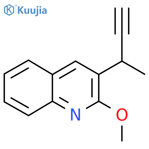 3-(but-3-yn-2-yl)-2-methoxyquinoline structure