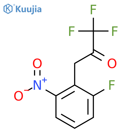 1,1,1-trifluoro-3-(2-fluoro-6-nitrophenyl)propan-2-one structure