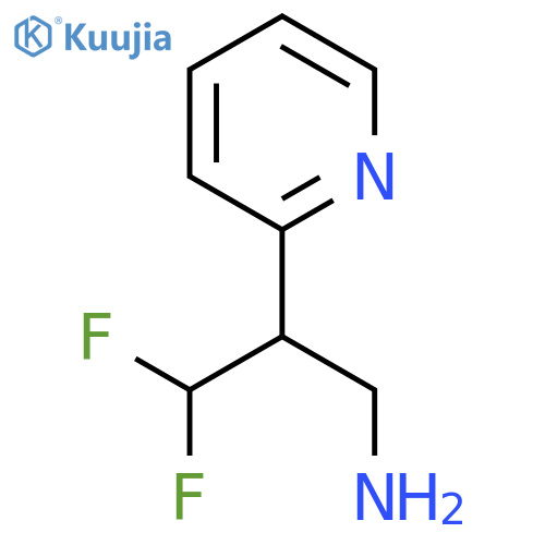 3,3-difluoro-2-(pyridin-2-yl)propan-1-amine structure