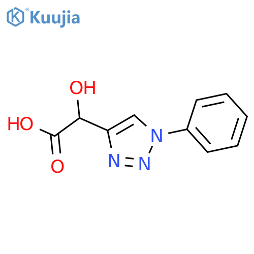 2-hydroxy-2-(1-phenyl-1H-1,2,3-triazol-4-yl)acetic acid structure