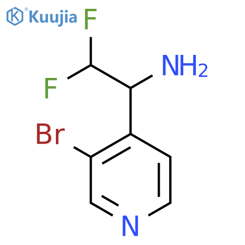 1-(3-bromopyridin-4-yl)-2,2-difluoroethan-1-amine structure