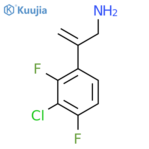 2-(3-chloro-2,4-difluorophenyl)prop-2-en-1-amine structure