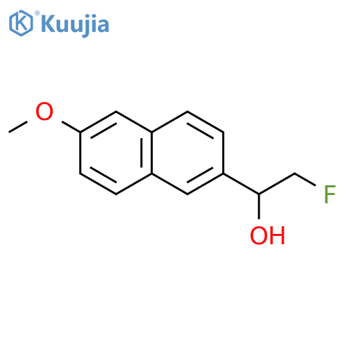 2-fluoro-1-(6-methoxynaphthalen-2-yl)ethan-1-ol structure