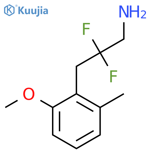 2,2-difluoro-3-(2-methoxy-6-methylphenyl)propan-1-amine structure