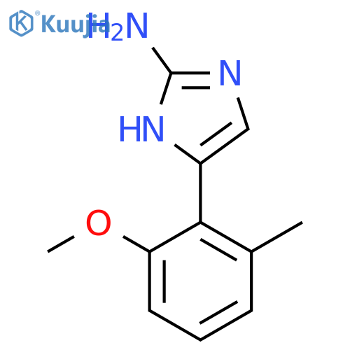 5-(2-methoxy-6-methylphenyl)-1H-imidazol-2-amine structure