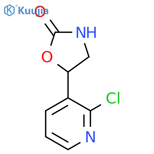 5-(2-chloropyridin-3-yl)-1,3-oxazolidin-2-one structure