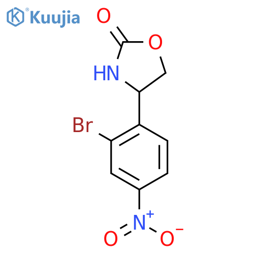 4-(2-bromo-4-nitrophenyl)-1,3-oxazolidin-2-one structure
