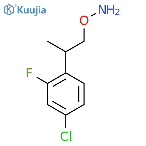 O-2-(4-chloro-2-fluorophenyl)propylhydroxylamine structure