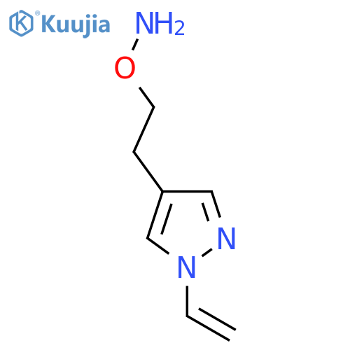 O-2-(1-ethenyl-1H-pyrazol-4-yl)ethylhydroxylamine structure