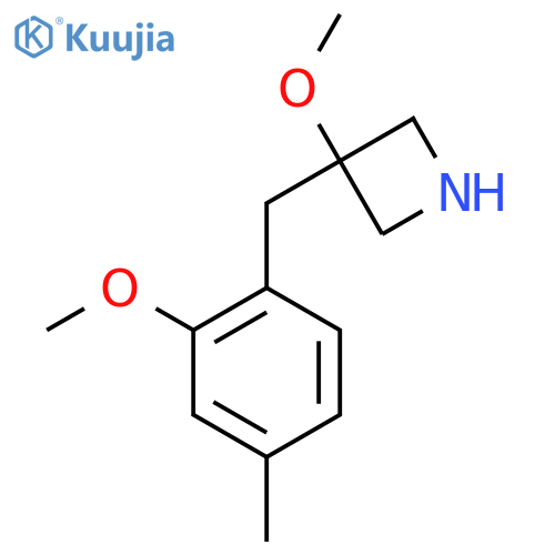 3-methoxy-3-(2-methoxy-4-methylphenyl)methylazetidine structure